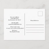 引っ越しました·プラント引越案内葉書 案内ポストカード (裏面)