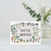 引っ越しました·プラント引越案内葉書 案内ポストカード (スタンド正面)