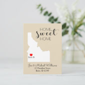 引っ越しました | ホームスイートホームアイダホ 案内ポストカード (スタンド正面)