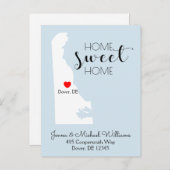 引っ越しました |ホームスイートホームデラウェア 案内ポストカード (正面/裏面)