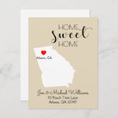 引っ越しました | ホームスウィートホームグルジア 案内ポストカード (正面/裏面)