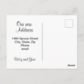 引っ越しました!ポストカード ポストカード (裏面)