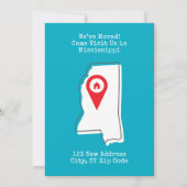 引っ越しました!ミシシ来ッピーの米国を訪問 案内状 (正面)