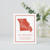 引っ越しました |ミズーリタイポグラフィ シーズンポストカード (スタンド正面)