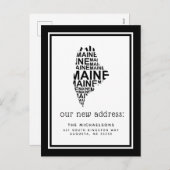 引っ越しました |メインタイポグラフィ シーズンポストカード (正面/裏面)