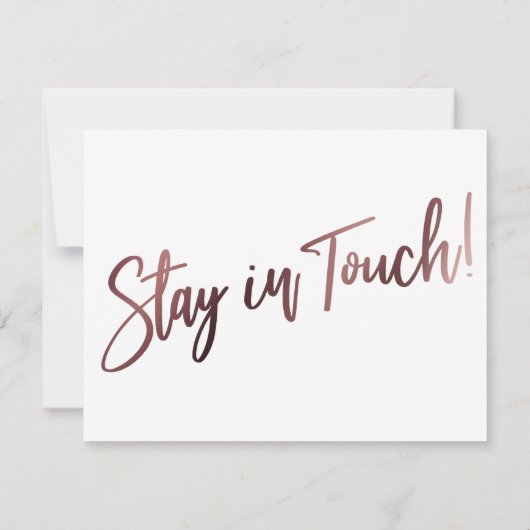 「引っ越しました」モダンタイプのバラ金ゴールドカード 招待状 (裏面)