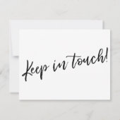 "引っ越しました"モダン手書きタイポグラフィカード 招待状 (裏面)