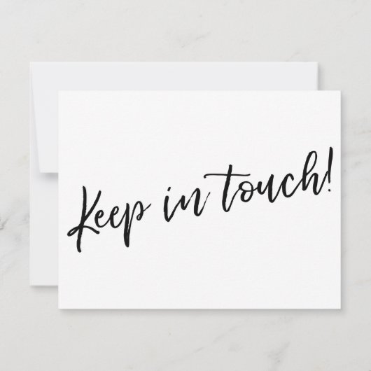 "引っ越しました"モダン手書きタイポグラフィカード 招待状 (裏面)