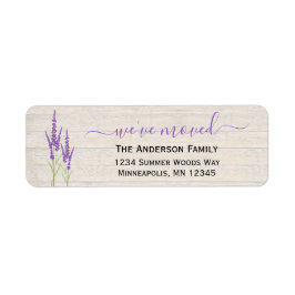 引っ越しました |ラベ素朴ンダー差出人住所 ラベル