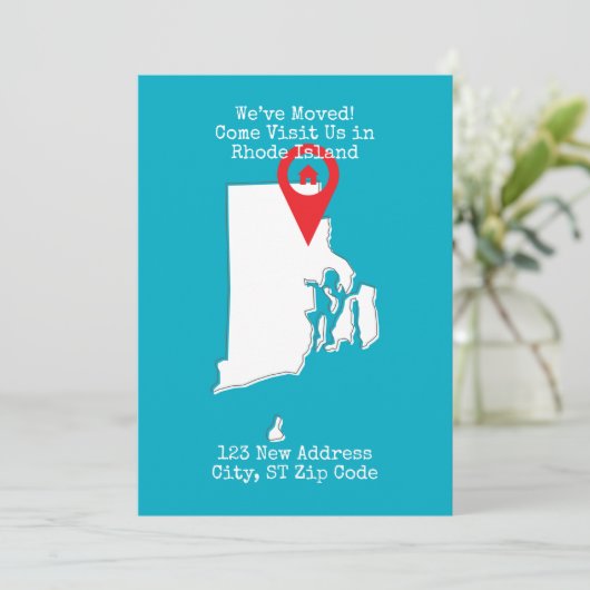 引っ越しました!ロードアイランド来での米国の訪問 案内状 (スタンド正面)