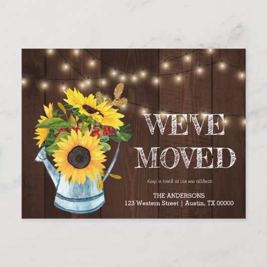 引っ越しました、住所はがきの変更 案内ポストカード (正面)