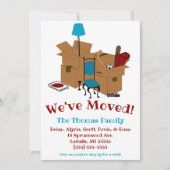 引っ越しました!家族会議 招待状 (正面)