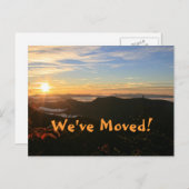 引っ越しました!山の日の出のアドレスの変更 案内ポストカード (正面/裏面)