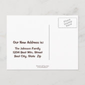 引っ越しました!山の日の出のアドレスの変更 案内ポストカード (裏面)