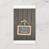 引っ越しました – 新しいアドレスのお知らせ エンクロージャーカード (正面)