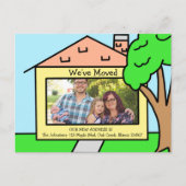 引っ越しました |新しいアドレス通知 ポストカード (正面)