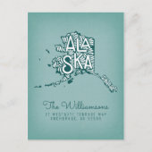 引っ越しました |新しいアドレス |アラスカ ポストカード (正面)
