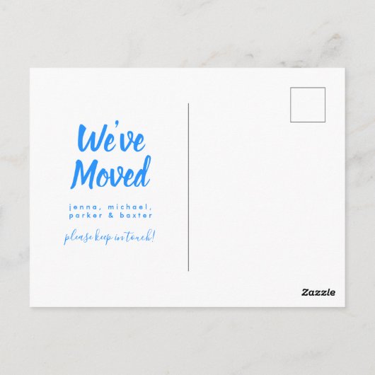 引っ越しました |新しいアドレス |アラバマ ポストカード (裏面)