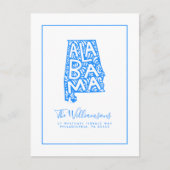 引っ越しました |新しいアドレス |アラバマ ポストカード (正面)