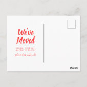 引っ越しました |新しいアドレス |アリゾナ ポストカード (裏面)