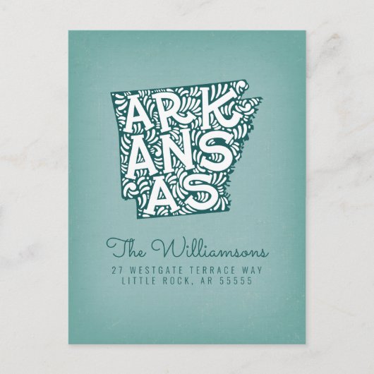 引っ越しました |新しいアドレス |アーカンソー ポストカード (正面)