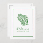 引っ越しました |新しいアドレス |ウィスコンシン ポストカード (正面/裏面)