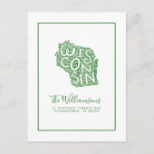 引っ越しました |新しいアドレス |ウィスコンシン ポストカード (正面)