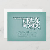 引っ越しました |新しいアドレス |オクラホマ ポストカード (正面/裏面)