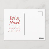 引っ越しました |新しいアドレス |カンザス ポストカード (裏面)