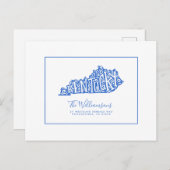 引っ越しました |新しいアドレス |ケンタッキー ポストカード (正面/裏面)