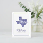 引っ越しました |新しいアドレス |テキサス州 ポストカード (スタンド正面)