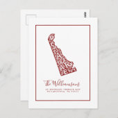 引っ越しました |新しいアドレス |デラウェア ポストカード (正面/裏面)