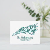 引っ越しました |新しいアドレス |ノースカロライナ州ポストカー ポストカード (スタンド正面)