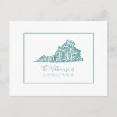 引っ越しました |新しいアドレス |バージニア ポストカード (正面)