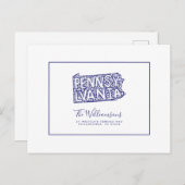 引っ越しました |新しいアドレス |ペンシルベニア ポストカード (正面/裏面)