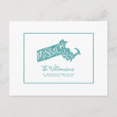 引っ越しました |新しいアドレス |マサチューセッツ ポストカード (正面)