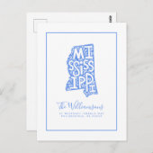 引っ越しました |新しいアドレス |ミシシッピ ポストカード (正面/裏面)