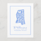 引っ越しました |新しいアドレス |ミシシッピ ポストカード (正面)