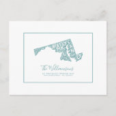 引っ越しました |新しいアドレス |メリーランド ポストカード (正面)