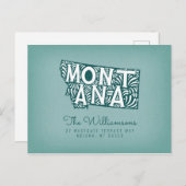 引っ越しました |新しいアドレス |モンタナ ポストカード (正面/裏面)