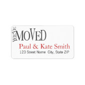 引っ越しました!新しいホームアナウンス住所 シール (正面)