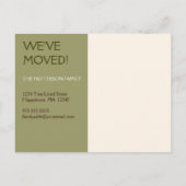 引っ越しました!新しいホームフォトポストカード 案内ポストカード (裏面)