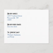 引っ越しました!新しいホームフォトポストカード 案内ポストカード (裏面)