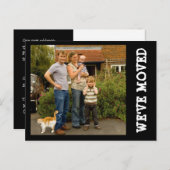 引っ越しました!新しいホームフォトポストカード 案内ポストカード (正面/裏面)