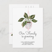 引っ越しました-新しい住所のプぶら下がったラントの移動 案内ポストカード (正面/裏面)