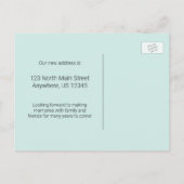 引っ越しました/新しい住所の書庫とフラグ 案内ポストカード (裏面)