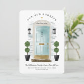 引っ越しました – 新しい住所アクアウォーターカラードア 案内状 (スタンド正面)