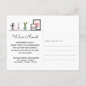 引っ越しました – 新しい住所ウォールシェルフDecor移動 案内ポストカード (裏面)