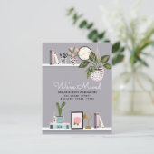 引っ越しました – 新しい住所ウォールシェルフDecor移動 案内ポストカード (スタンド正面)