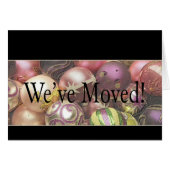 引っ越しました – 新しい住所クリスマスカード (正面横)